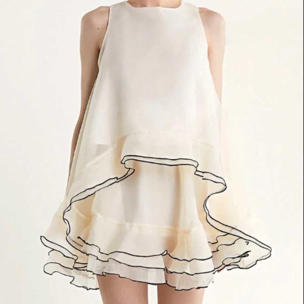 Ivory Top and Flowy Skirt Matching Set